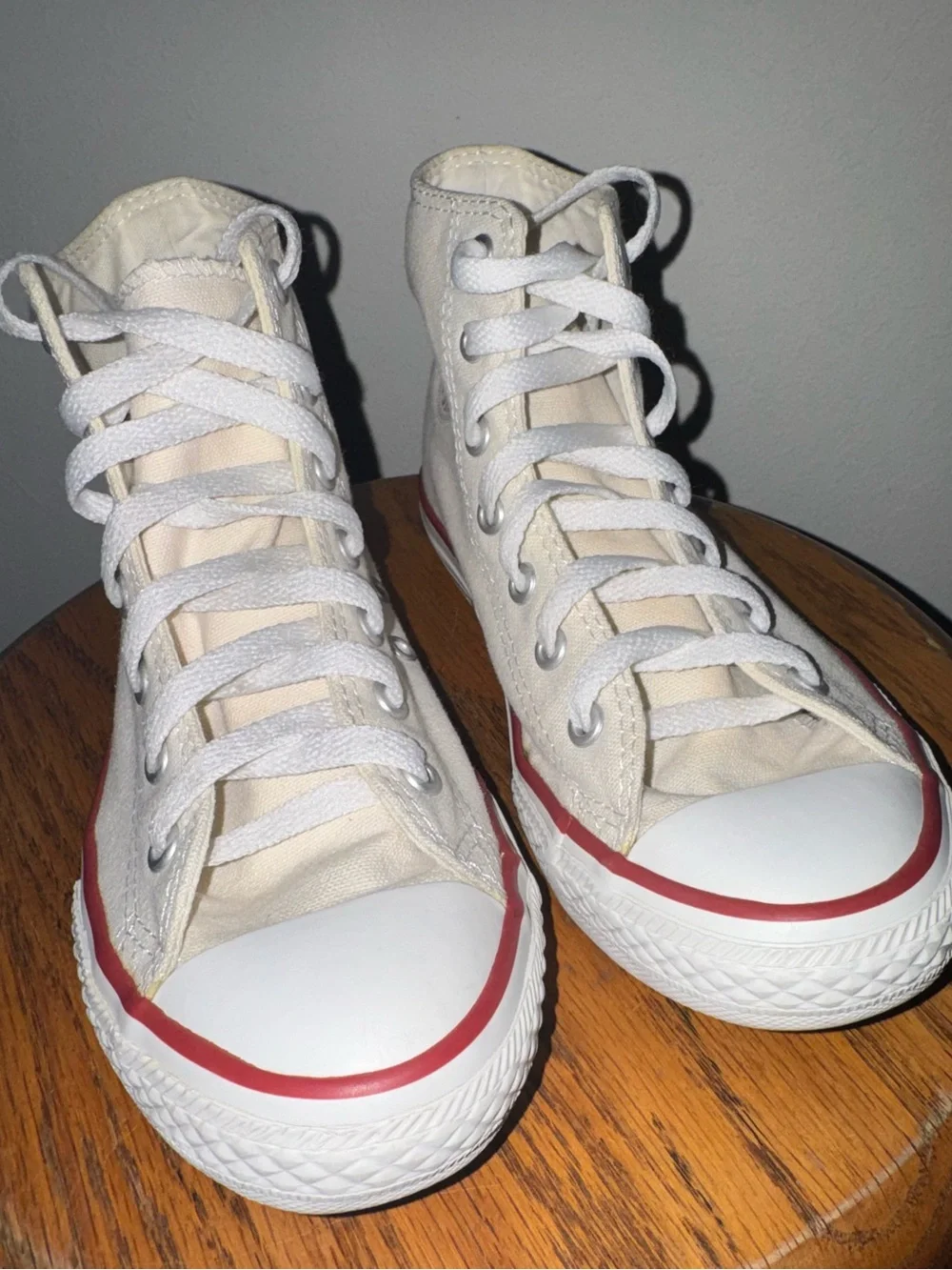 Kids Converse All Star White High Top Shoes Size 3